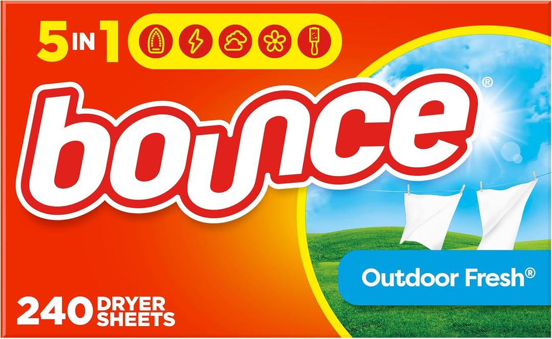 Bounce Fabric Softener Sheets, Outdoor Fresh Scent, 240 Count