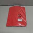 Valiamcep Women's Mini Dress V Neck Ruffle Long Sleeve Ribbed Slim Fitted Bodycon Pencil Dresses (Red, XL)