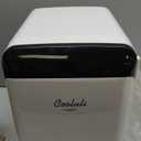 Cooluli 10L Mini Fridge for Bedroom - Car, Office Desk & College Dorm Room - 12V Portable Cooler & Warmer for Food, Drinks, Skincare, Beauty, Makeup & Cosmetics - AC/DC Small Refrigerator (White)