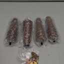 Maricome Wood Furniture Legs 6 inch Replacement Feet Set of 4 Pre-drilled M8 Bolt Ottoman Chair Cabinet Dresser Wooden Legs Mid Century Screw in