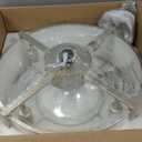 20" Caged Ceiling Fans with Lights, Gold Fandelier Ceiling Fan with Light, Boho Chandelier Fan Remote Control, 6 Speeds for Bedroom, Nursery, Living Room