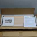 Kaboon 24in Floating Cube Shelves Set of 2, Display Shelves Wall Mount, Decorative Hanging Shelves for Kitchen Living Room Office,(Light Walnut, Rectangle 2 Cubes)