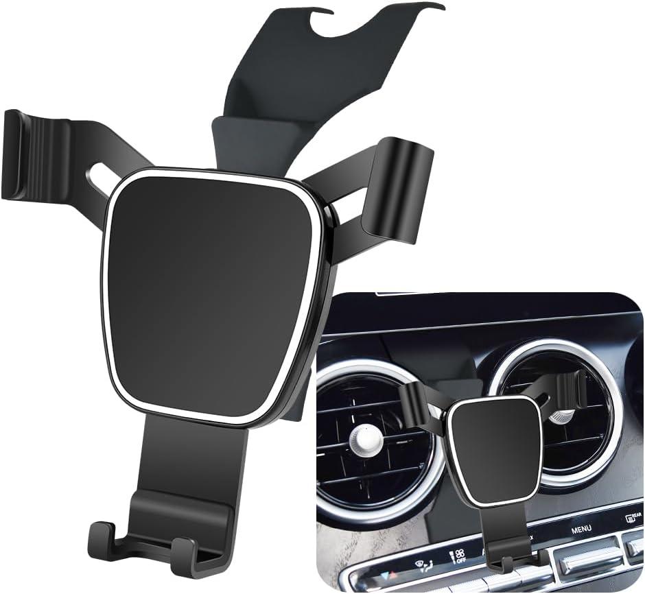 Car Phone Holder for Mercedes Benz C Class 2014-2018 c180 c200 c300，GLC Class 2015-2019 GLC200 GLC260 GLC300 Auto Accessories Navigation Bracket Interior Decoration Mobile Cell Phone Mount