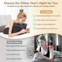 Wedge Pillow, Ergonomic Memory Foam 27 Support Cushion for Spine, Hip & Back Alignment, Positioning Intimacy Couples with Removable Cover for Adult Bed, Lounge, Reading & Relaxation