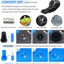 Men's Cycling Shorts Anti-Slip Leg 4D Padded Bike Shorts with 3-Pockets Breathable Biking Bicycle Motorcycle Half-Pants (Large, Red)