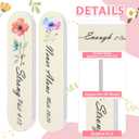 Teenyyou 60 Pcs Mini Nail Files Inspirational Gifts for Women Motivational Floral Double Sided Emery Boards Manicure Tools Employee Appreciation Encouragement Valentines Holiday Gifts(Bible)