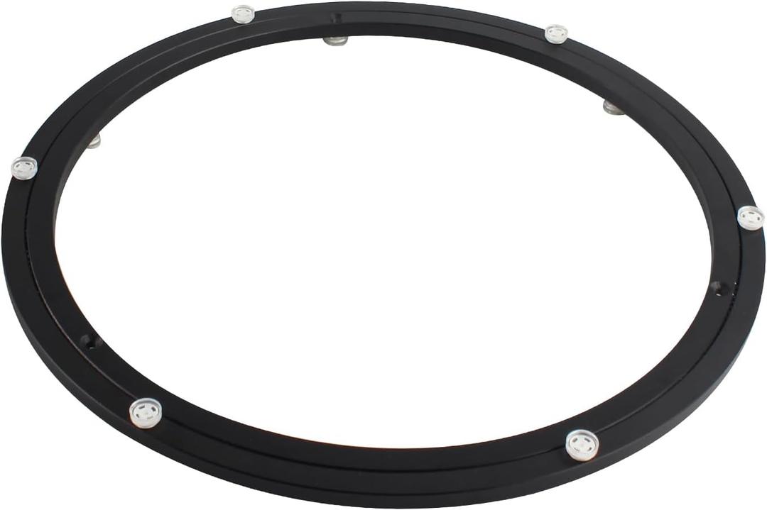 TamBee 16 Inch Lazy Susan Hardware Heavy Duty Metal Rotating Hardware Large Turntable Bearing Ring Lazy Susan Kit Parts Mechanism for Puzzle Board, Dining Tables(Base Only, Black) TamBee 16 Inch Lazy Susan Hardware Heavy Duty Metal Rotating Hardware Large Turntable Bearing Ring Lazy Susan Kit Parts Mechanism for Puzzle Board, Dining Tables(Base Only, Black)