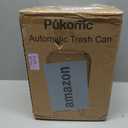 Pukomc Smart Sensor Wastebasket, Convenient and Hygienic Easy to Use, Technology Sensor Waterproof Wastebasket Plastic Trash can for Kitchen, Bathroom, Bedroom, Living Room, Office and Outdoor (1 Pack, white)