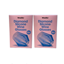 Wine2Go Diamond Silicone Wine Glasses 9oz