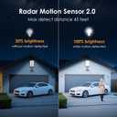 14000W Solar Street Lights Outdoor Waterproof, Solar Powered LED Flood Light Outside, Wide Angle Security Parking Lot Light Dusk to Dawn, Motion Sensor, Pole or Wall Mounted, Remote Control