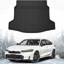 Premium Cargo Liner for Honda Civic Hatchback 2022-2025 Without Subwoofer - 100% Protection - Custom Fit Car Trunk Mat - All-Season Black Cargo Mat - 3D Shaped Laser Measured Trunk Liners