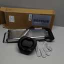 Gramercy Adjustable Mandoline Food Slicer, Mandoline Slicer for Kitchen, Mandolin, Potato, Tomato, Carrot, Vegetable, Fruit and Onion Cutter - Stainless Steel - INCLUDING 1 Pair Cut-Resistant Gloves (PRO Mandoline (Black))