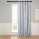 HPD Half Price Drapes - Faux Linen Curtains for Living Room (1 Panel) - 100W X 84L - Extra Wide Textured Room Darkening Curtains for Bedroom 84 Inches Long - Drapes for Home Decor, Heather Grey