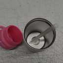 Ello Kids Colby 12oz Stainless Steel Insulated Water Bottle with Straw and Built-In Silicone Coaster Carrying Handle and Leak-Proof Locking Lid for School Backpack, Lunchbox, and Outdoor Sports (Bubble Berry)