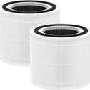 240 HEPA Replacement Filter Compatible with Puro 240 Air Purifier, 3 in 1 Grade Filtration HEPA 14 with Activated Carbon for 99.97% Air Pollutants Home Room, 240 Replacement HP-14 Filter, 2 Pack (White-Basic Filter)