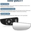 Pair Side Mirrors Glass for Ram Promaster 1500/2500 / 3500 2014-2021 Heated Rear View Tow Mirror with Backing Plate Replacement for 68413478AA 68413479AA (Driver Side & Passenger Side)