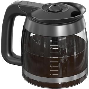 CE251 12-Cup Glass Carafe Pot Replacement Compatible with Ninja Coffee Brewer Maker, Fit Models CE251 CE201 CE201C CE200 CE200C Model# XGLSLID200, 1 Pack