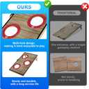 Portable Cornhole Board Set with Bean Bags,Choose 3 * 2 ft or 2 * 1 ft Cornhole Boards for Adults Kids Cornhole Games for Indoor and Outdoor Party Camping Equipment