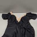 Blooming Jelly Women's Tummy Control Swimsuits One Piece Swim Dress Plus Size Bathing Suits Ruffle Lace Swimwear (Large, Black)