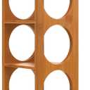 Lipper International 8305 Bamboo Wood Stackable 5-Bottle Wine Rack, 20-3/4" x 5-3/8" x 4-3/4"