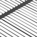 HVAC Premium 30'' x 10'' [Duct Opening] Flat Stamped Steel Return Air Grille - Sidewall and Ceiling - HVAC Vent Duct Cover - Black [Outer Dimensions: 31.75''w X 11.75''h]