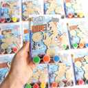 12 Pack Dirt Bike Party Favors for Kids  Individually Wrapped Paint-Your-Own Motorcycle Wooden Hanging Craft Kit, Perfect for Race-Themed Parties & Classroom Activities