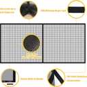 LIAMST Garage Door Screen for 2 Car Garage Door-16x7FT Reinforced Fiberglass Garage Screen, Magnetic Garage Screen Door