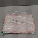 Pink Easter Basket for Kid Large Empty Baby Rectangular Cute Easter Gift Storage Basket Bunny Eggs Dcor (Pink Rabbit Flower), 14.9"L x 10.2"W x 9.8"H