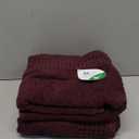 GLAMBURG 100% Cotton 2 Pack Oversized Bath Towel Set 28x55 Inches, Ultra Soft Highly Absorbant Compact Quickdry & Lightweight Large Bath Towels, Ideal for Gym Travel Camp Pool - Burgundy