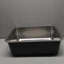 Ohtomber Stainless Steel Litter Box - High Sided Metal Cat Litter Box Pan, Never Absorbs Smell, Easy to Clean Non Stick Cat Litterbox Tray Toilet Pet Supplies for Indoor Kitty, Kitten, Rabbit, Puppy