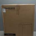 SONGMICS Slim Trash Can, 13-Gallon (50 L) Garbage Can for Narrow Spaces with Soft-Close Lid, Inner Bucket, and Step-on Pedal, Stainless Steel, 15 Trash Bags Included, Sand Beige ULTB510A01