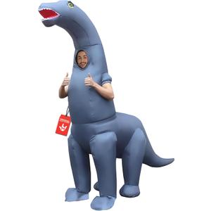Morph Diplodocus Inflatable Costume, Inflatable Dinosaur Costume Adult, Blow Up Dinosaur Costume Adult, Blow Up Costumes for Adults