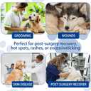 Sadnyy 3 Pcs Dog Cone, Cone for Dogs to Stop Licking, Pet E-Collar Alternative After Surgery, Adjustable Pet Recovery Collar for Wound Healing, Blue, M/L/XL