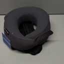 Skechers Men's Memory Foam Neck Pillow, Comfortable & Breathable Travel Pillow,Neck Pillow Airplane for Travel, Car Rides, Home, and Office Use, Ergonomic Design for Men and Women,Black