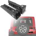 Heavy Duty Reinforced Tailgate Hinge Set Compatible with 2007 2008 2009 2010 2011 2012 2013 2014 2015 2016 2017 2018 Jeep Wrangler JK JKU 2 PCS Steel Rear Door Hinges Tail Gate Hinge Bracket
