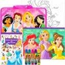 Disney Princess Lap Desk Activity Set - Arts & Crafts Bundle of Lap Desk, Coloring Book, Stickers, Games, Puzzles, More | Disney Princess Travel Pack