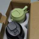 CXINYI - 16oz/470ml Olive Oil Dispenser for Kitchen with Stickers - 2 in 1 Olive Oil Sprayer for Cooking, Air Fryer, and Salad, Black&Green (Light-Proof Kitchen Gadget)