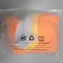 Beachsissi Bandeau Swimsuits for Women Strapless Swimwear Bathing Suits Tummy Control Color Block Tankini Sets (Medium, Orange)