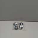 OwnMy 50mm x 18mm Set of 4 Luggage Suitcase Replacement Wheels, Rubber Swivel Caster Wheels Bearings Repair Kits (Black)