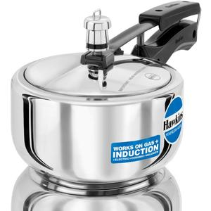 Hawkins B25 Pressure Cooker, 2 Litre, Silver (2.1 Quarts)