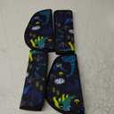 Kid'S Seat Belt Cover Pad, Neck & Abdomen Cushion For Child- Soft And Breathable Straps Cover Support For Booster Seat, Strollers, And High Chairs | Hypoallergenic Travel Accessory, Cartoon Dinosaurs 2Pack