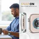 3 Pack Soft TPU Case for Apple Watch Case 41mm 45mm 46mm 42mm 40mm 44mm Series 10 9 8 7 6 5 4 SE/2 Generation Women Men,Ultra Thin Protective Bumper Face Cover for iWatch Cover Accessories