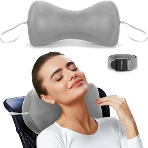 Chunful Dog Bone Shaped Chiropractic Neck and Back Pillow for Cervical Support with Adjustable 71 Inches Strap Sofa Lounge Chair Head Pillow for Travel or Use at Home, 15 x 7 x 5 Inches (1pcs,Grey) Chunful Dog Bone Shaped Chiropractic Neck and Back Pillow for Cervical Support with Adjustable 71 Inches Strap Sofa Lounge Chair Head Pillow for Travel or Use at Home, 15 x 7 x 5 Inches (1pcs,Grey)