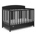 Graco Benton 5-in-1 Convertible Crib with Drawer  GREENGUARD Gold Certified, Converts from Baby Crib to Toddler Bed, Daybed and Full-Size Bed, Full-Size Nursery Storage Drawer (Black)