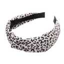 2 x LOVNFC Knotted Headbands for Women - 5PCS No Slip Fashion Hair Bands, Soft Elastic Leopard Print Head Accessories for Girls, Women (Mixed Colors C)
