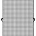 MAGZO Hanging Screen Door, Fits Door Size 36" x 96" (Curtain Size 38'' x 97''), Upgraded Fiberglass Mesh Net with Tension Rod&Hook&Loop (One Piece Can be Installed in 2 Ways), Weighted Bottom, Grey (Gray)