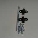 Heavy-Duty Wheelbarrow Axle Bracket Set - 10" x 0.63" Shaft and 2.1" x 3.3" Brackets - Compatible With 5/8" Axles - Includes Bolts and Nuts (1 Set)