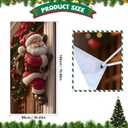 Christmas Decorations Merry Christmas Banner Xmas Porch Door Sign for Winter Party Decorations Supplies (Santa Claus-6, 70.8 x 35.4 Inch)