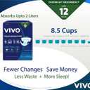 VIVO Organic Cotton Overnight Sensitive Skin Adult Incontinence Diaper Briefs with Tabs, X-Large 22 Count