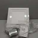 12" Ultra Quiet Bathroom Exhaust Fan with 6500K LED Light, 1.0 Sone 120 CFM, 10x10 Mount, 1500 LM Ceiling Ventilation Fan, Energy Efficient (6500K LED-W)